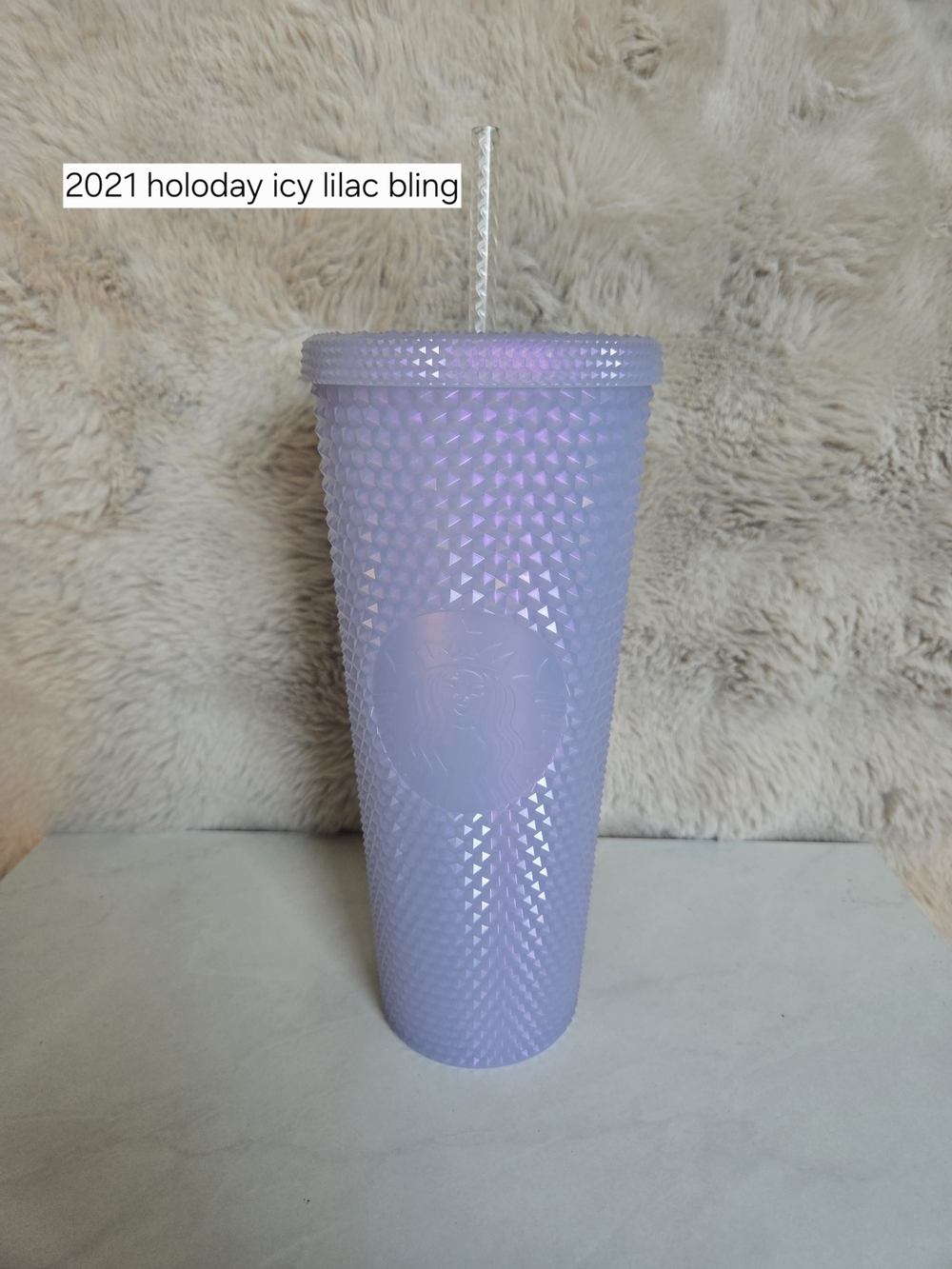 Starbucks Icy Lilac Studded Reusable Tumbler with Straw